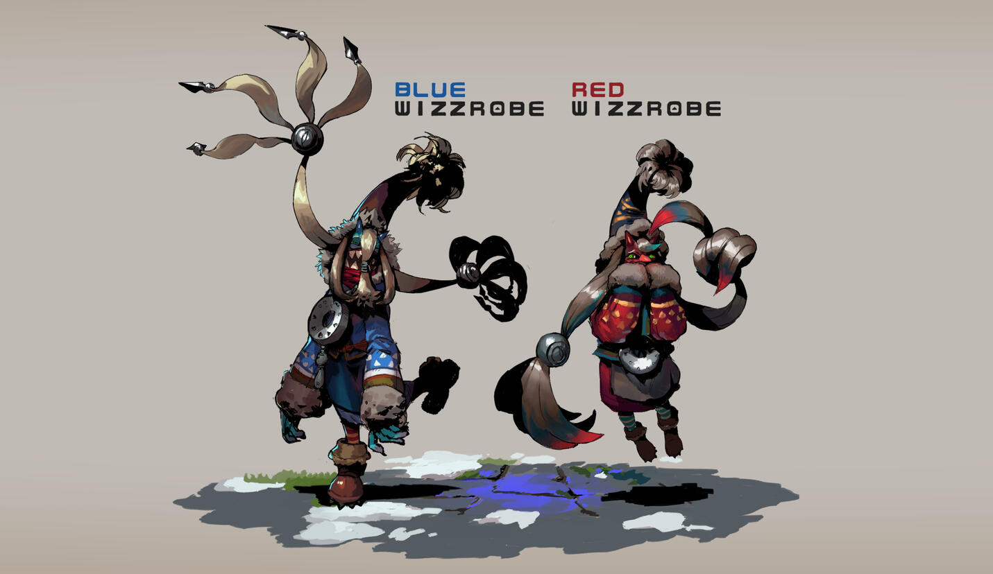 The Legend of Zelda enemy redesign for Wizzrobe.