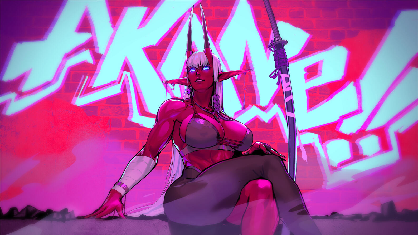 Splash art for a friend's Original Character.