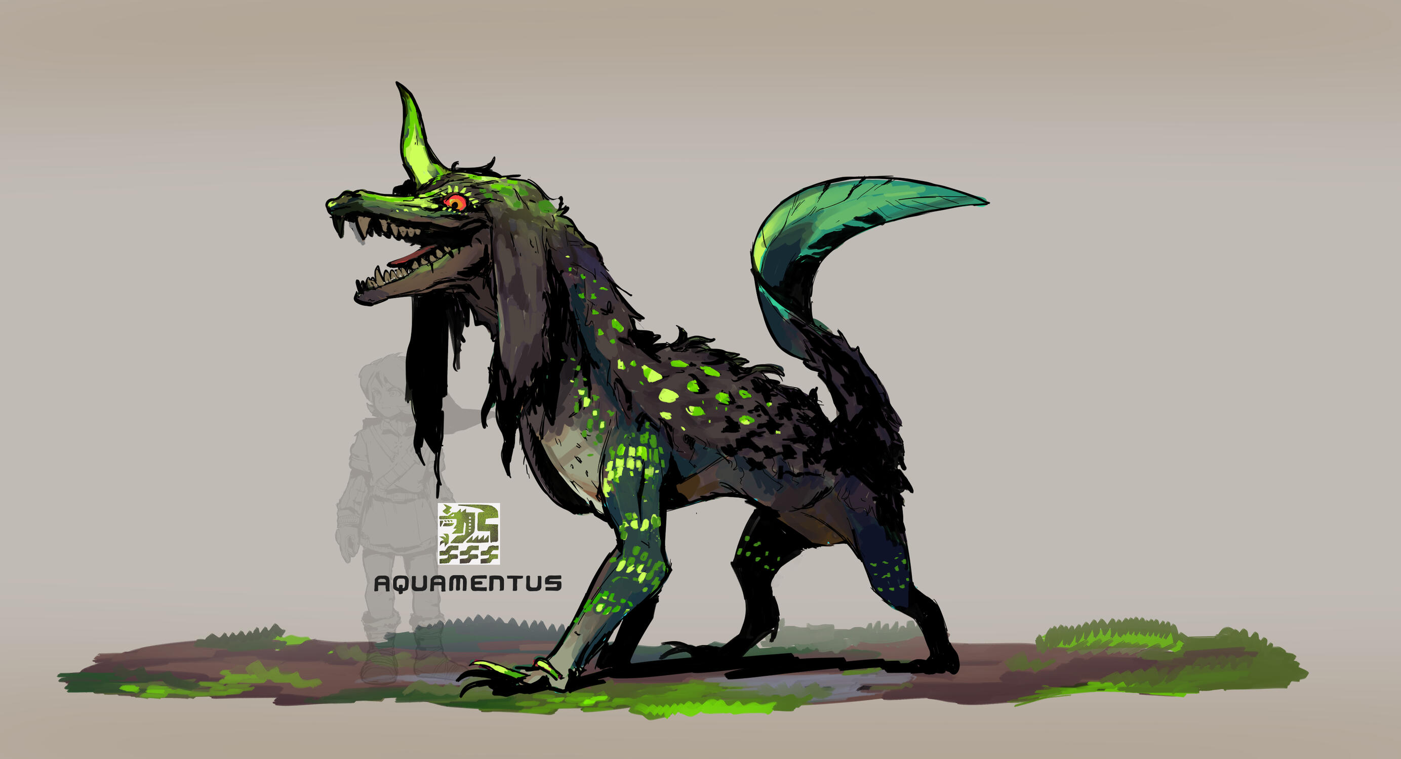 The Legend of Zelda enemy redesign for Aquamentus.
