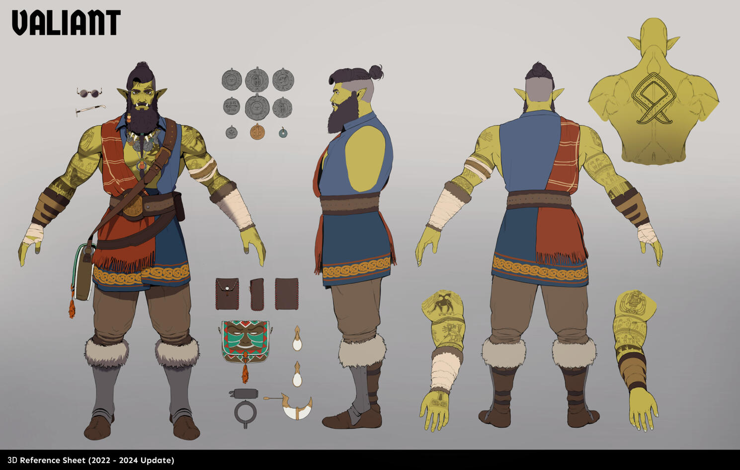 Vtuber model reference sheet.